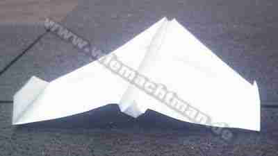 avión de Papel el papel plano