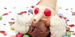 De acogida de un niño postre helado de parte: sabores, ingredientes, insumos