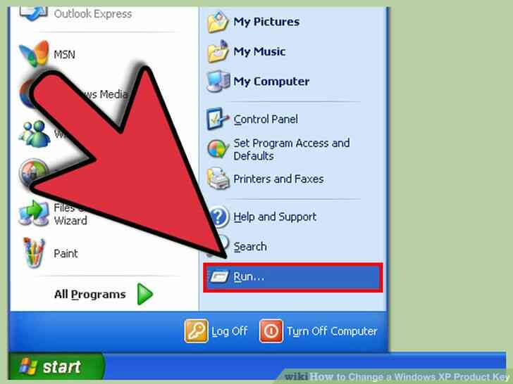 Imagen titulada Cambiar un Windows XP Producto Clave de Paso de 1