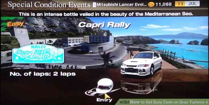 Imagen titulada Fácil de Obtener Dinero en Gran Turismo 4 Paso 7