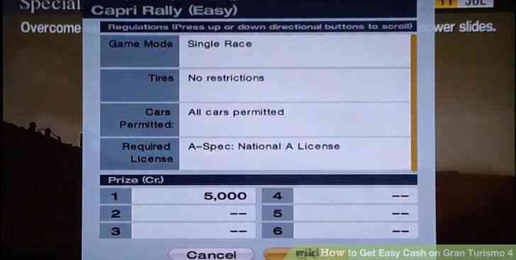 Imagen titulada Fácil de Obtener Dinero en Gran Turismo 4 Paso 4