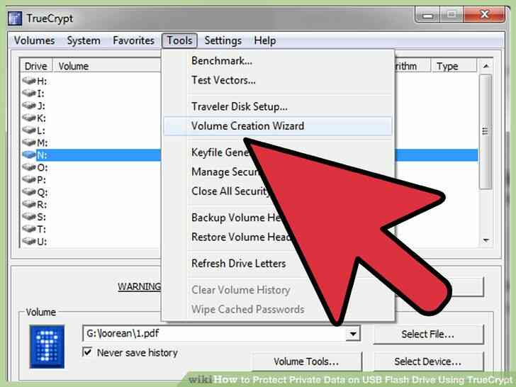 Imagen titulada Proteger los Datos Privados en la Unidad de memoria Flash USB Uso de TrueCrypt Paso 8