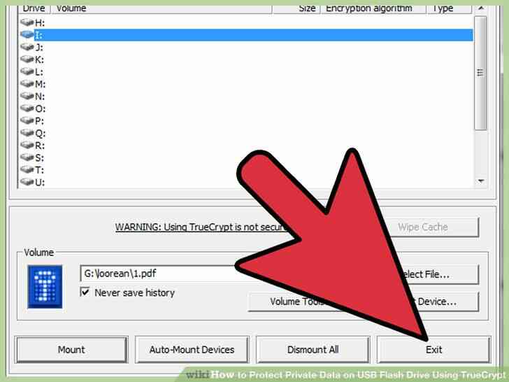 Imagen titulada Proteger los Datos Privados en la Unidad de memoria Flash USB Uso de TrueCrypt Paso 18