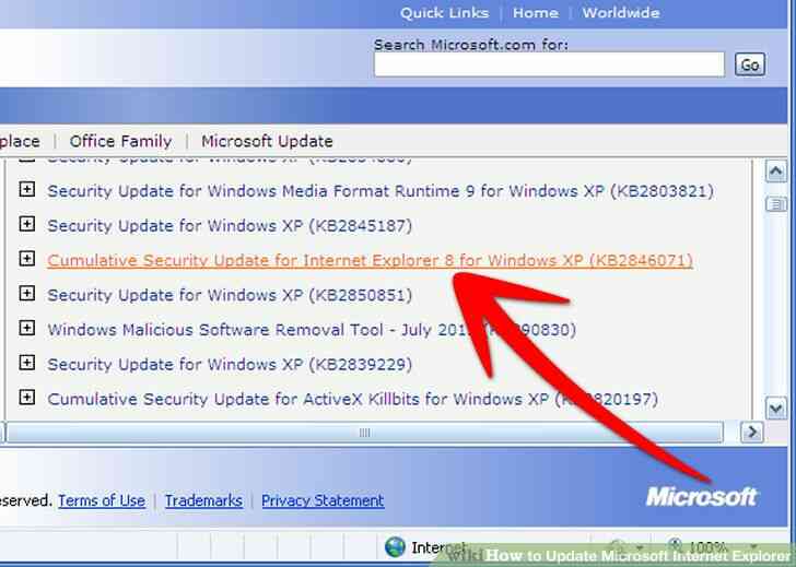 Imagen titulada de la Actualización de Microsoft Internet Explorer Paso 7