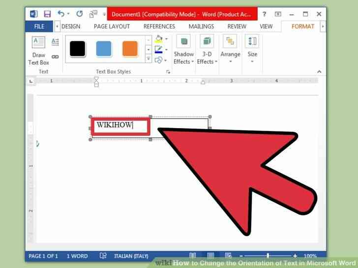 Imagen titulada Cambiar la Orientación del Texto en Microsoft Word Paso 8