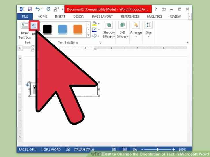 Imagen titulada Cambiar la Orientación del Texto en Microsoft Word Paso 12