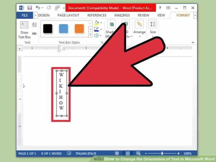 Imagen titulada Cambiar la Orientación del Texto en Microsoft Word Paso 5