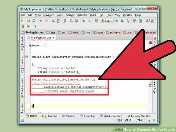 Cómo Comparar Cadenas de caracteres en Java