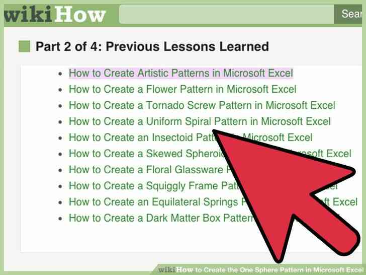 Imagen titulada Crear la Esfera Patrón en Microsoft Excel Paso 4