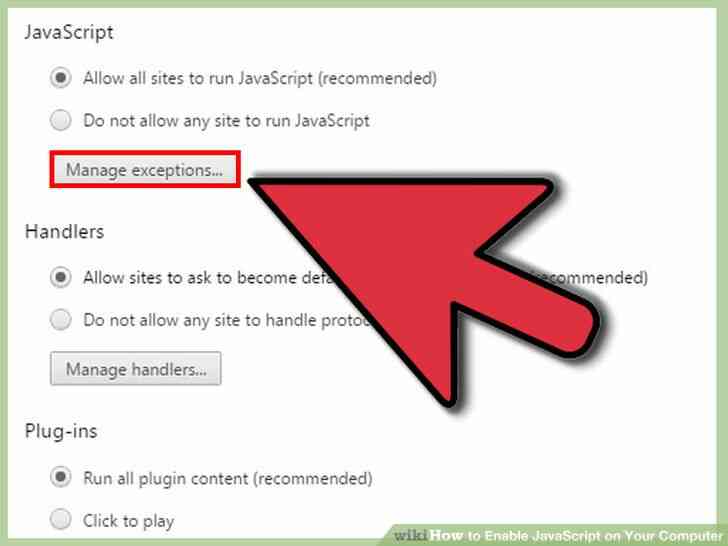 Imagen titulada Habilitar JavaScript en Su Equipo Paso 8
