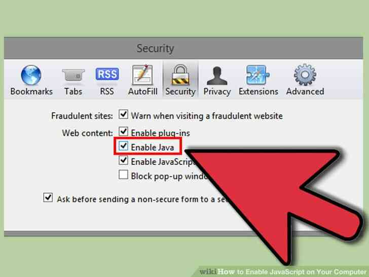 Imagen titulada Habilitar JavaScript en Su Equipo Paso 13
