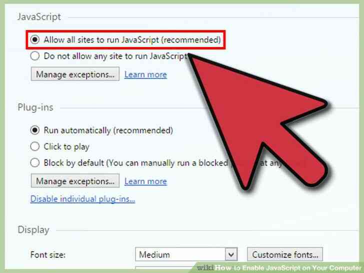 Imagen titulada Habilitar JavaScript en Su Equipo Paso 16