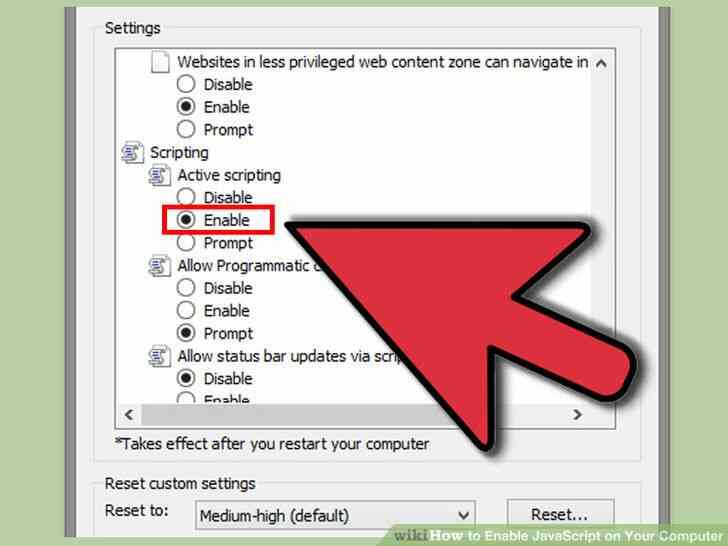 Imagen titulada Habilitar JavaScript en Su Ordenador Paso 3