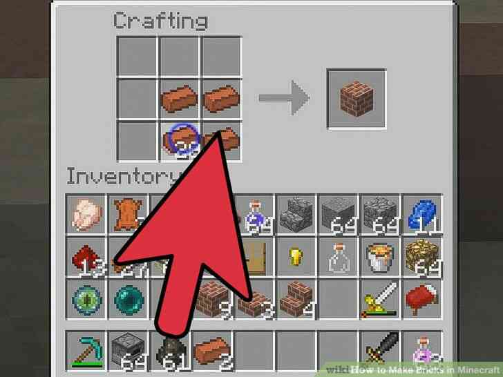 Imagen titulada Hacer Ladrillos en Minecraft Paso 3