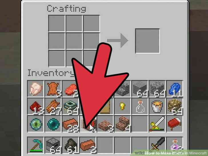 Imagen titulada Hacer Ladrillos en Minecraft Paso 4