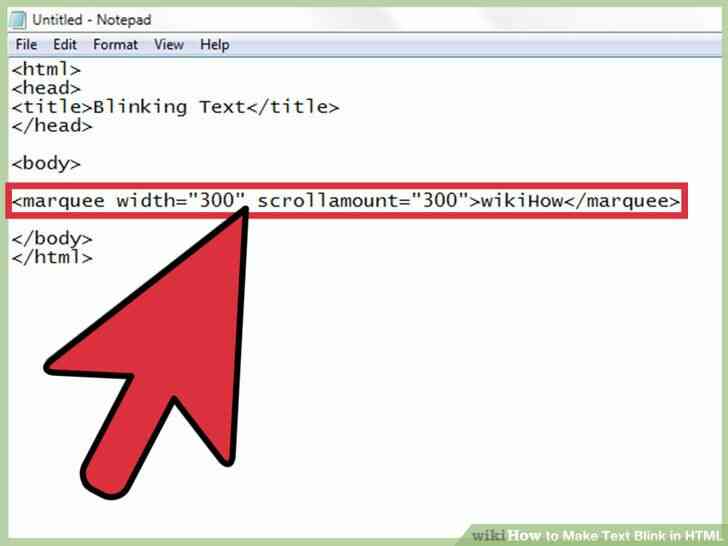 Imagen titulada Hacer que el Texto Parpadee en HTML Paso 4