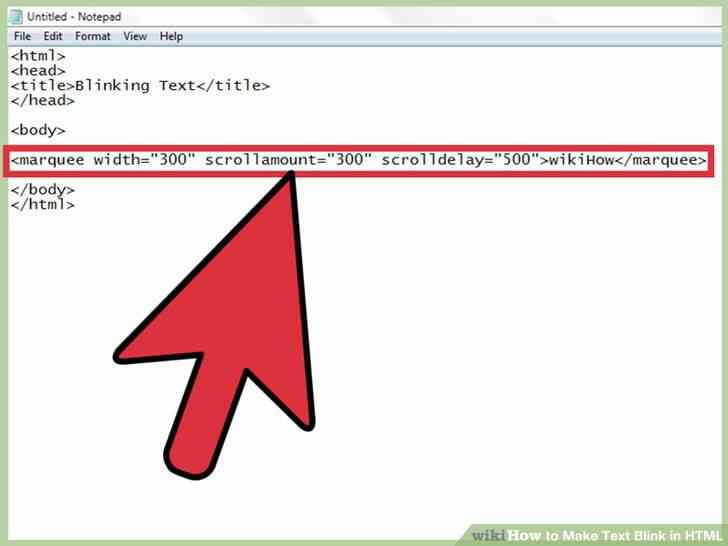Imagen titulada Hacer que el Texto Parpadee en HTML Paso 5