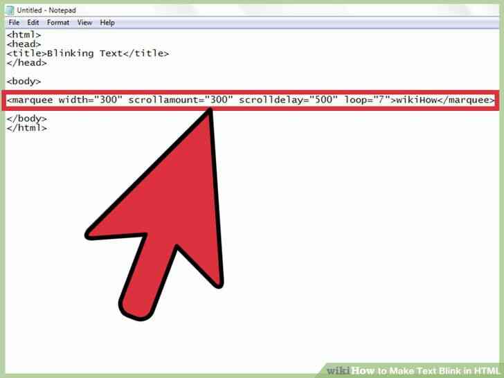 Imagen titulada Hacer que el Texto Parpadee en HTML Paso 6