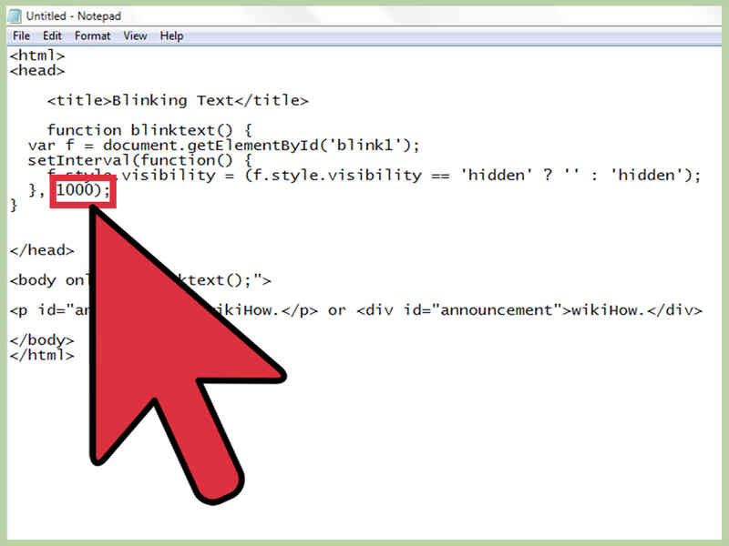 Cómo Hacer que el Texto Parpadee en HTML