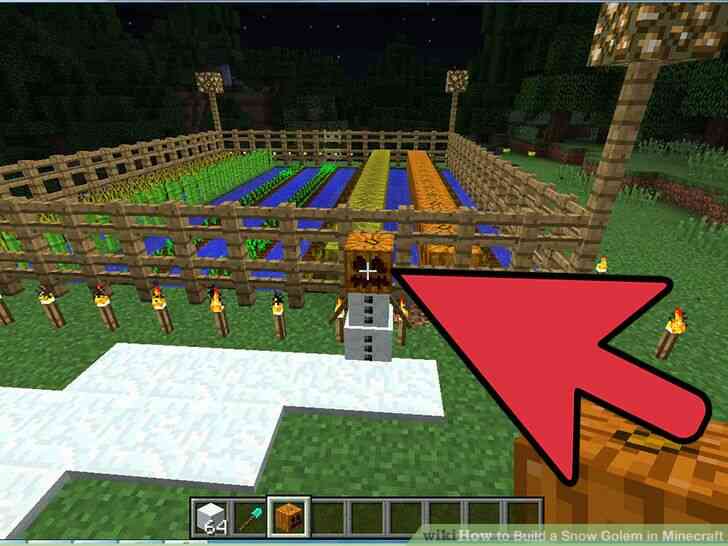 Imagen titulada Construir un Golem de Nieve en Minecraft Paso 7