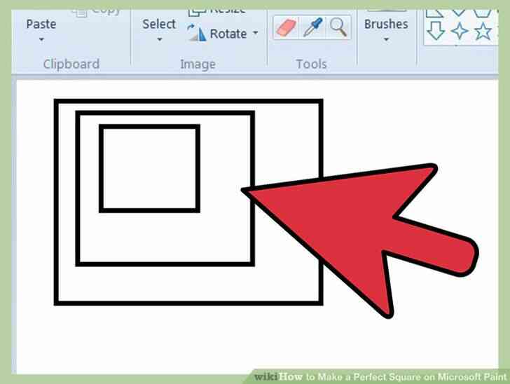 C Mo Hacer Un Cuadrado Perfecto En Microsoft Paint