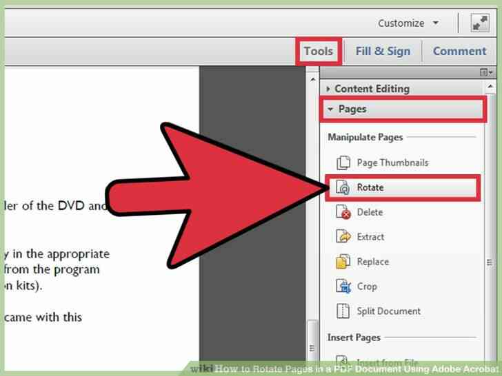 Imagen titulada Girar las Páginas en un Documento PDF con Adobe Acrobat Paso 1