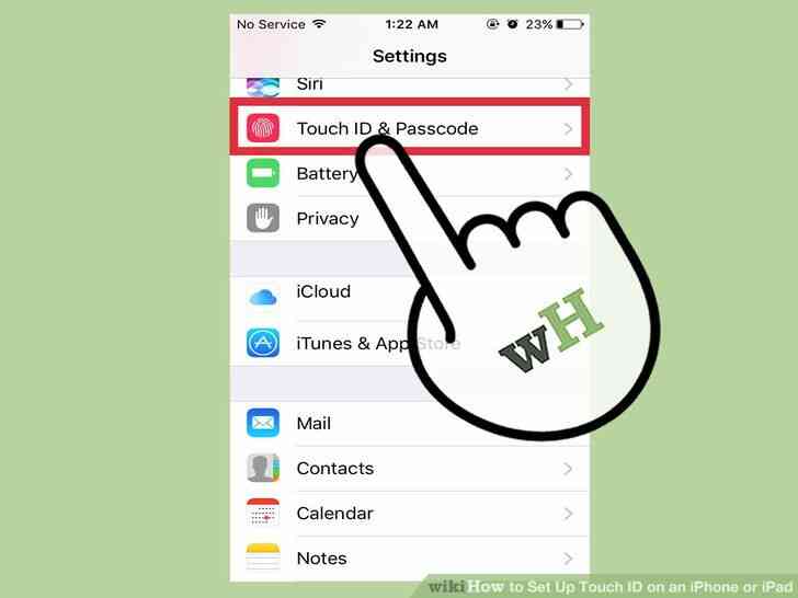 Imagen titulada Configurar el Touch ID en iPhone o iPad Paso 2