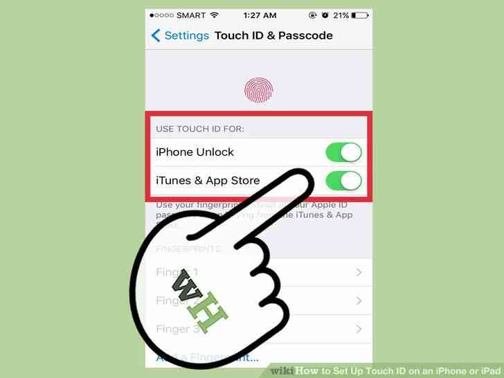 Imagen titulada Configurar el Touch ID en iPhone o iPad Paso 12