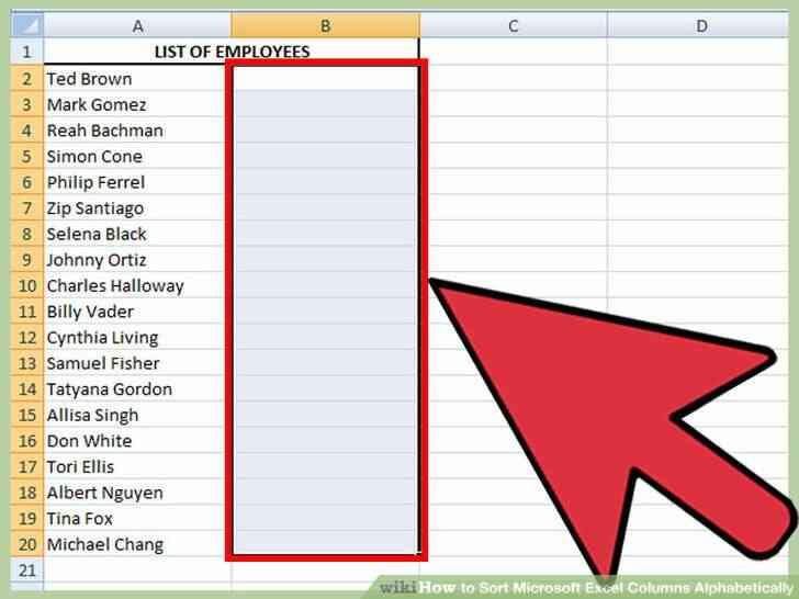 Imagen titulada Tipo Microsoft Excel las Columnas por orden alfabético Paso 7
