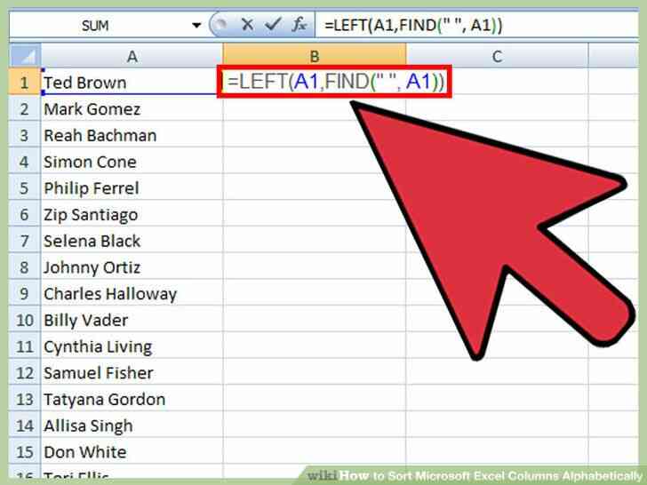 Imagen titulada Tipo Microsoft Excel las Columnas por orden alfabético Paso 8
