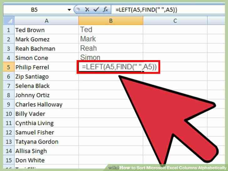 Imagen titulada Tipo Microsoft Excel las Columnas por orden alfabético Paso 9