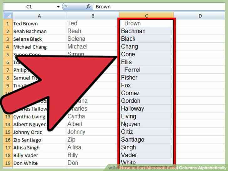 Imagen titulada Tipo Microsoft Excel las Columnas por orden alfabético Paso 11