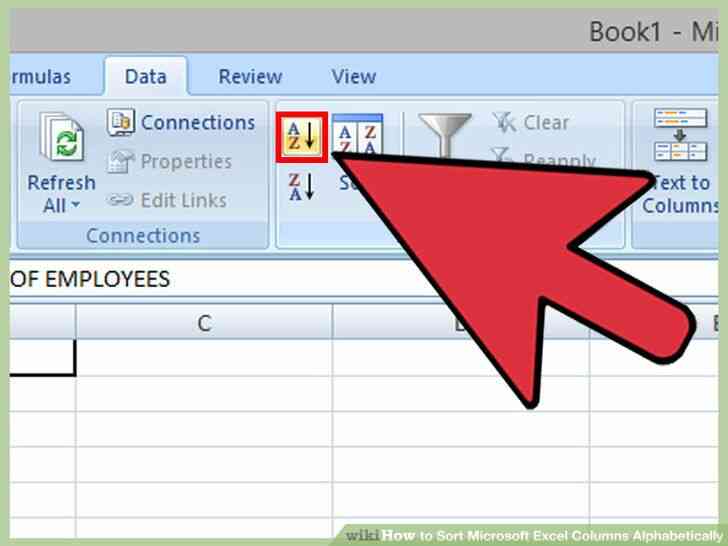Imagen titulada Tipo Microsoft Excel las Columnas por orden alfabético Paso 5