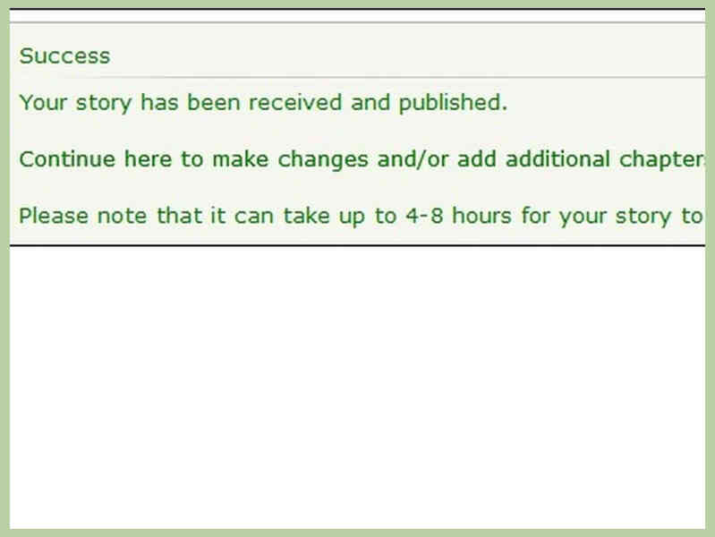Cómo Enviar un Fanfic a Fanfiction.Net