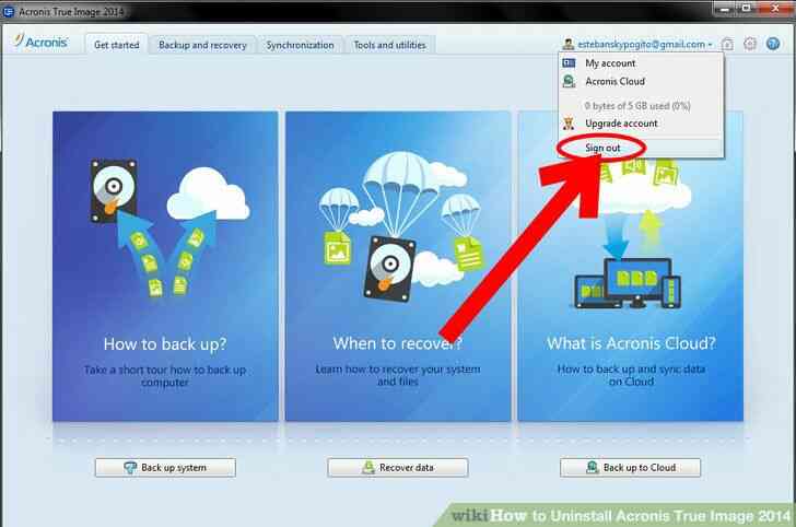 how to deactivate acronis true image 2014