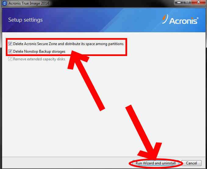 can i disable acronis true image 2014