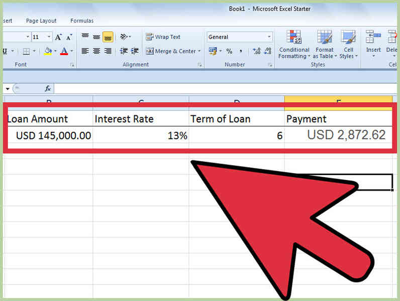 Cómo Calcular la Cantidad Financiada en Excel