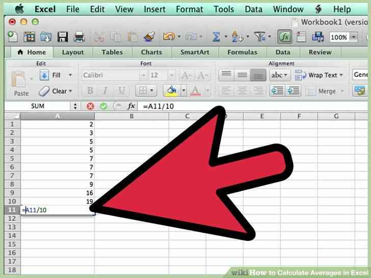 Imagen titulada Calcular Promedios en Excel Paso 3