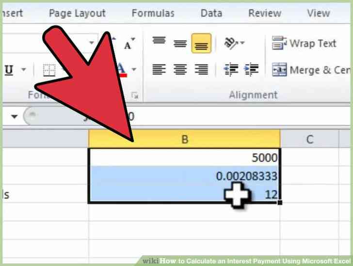 Imagen titulada Calcular un Pago de Intereses Utilizando Microsoft Excel Paso 2