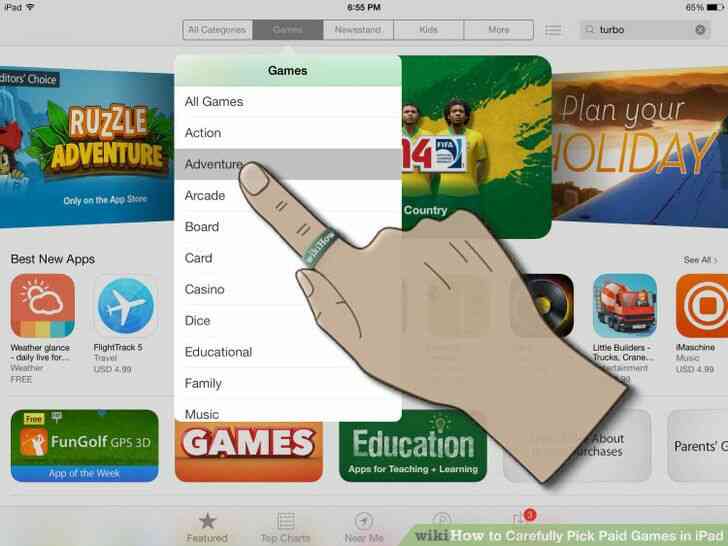 Imagen titulada Cuidadosamente Elegir los Juegos de Pago en el iPad Paso 2