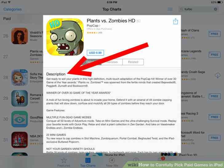 Imagen titulada Cuidadosamente Elegir los Juegos de Pago en el iPad Paso 4