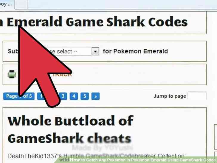 Imagen titulada Capturar Cualquier Pokemon en Pokemon Esmeralda Utilizando los Códigos de GameShark Paso 7