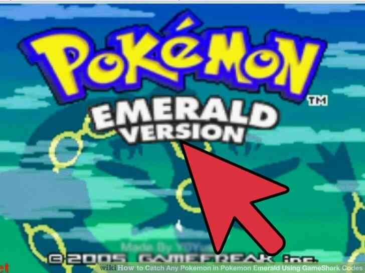 Imagen titulada Capturar Cualquier Pokemon en Pokemon Esmeralda Utilizando los Códigos de GameShark Paso 1
