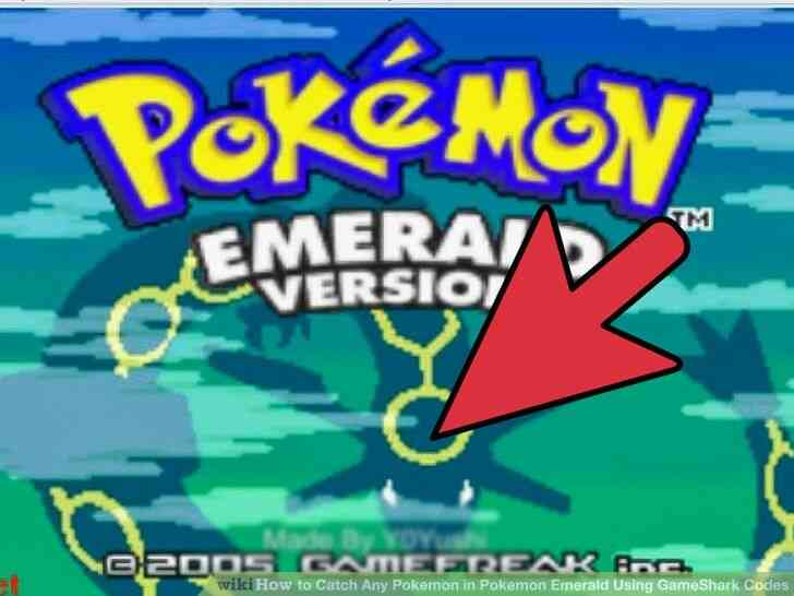 Imagen titulada Capturar Cualquier Pokemon en Pokemon Esmeralda Utilizando los Códigos de GameShark Paso 2