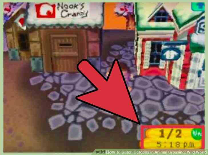 Imagen titulada la Captura de Pulpo en Animales Crossing_ Mundo Salvaje el Paso 2