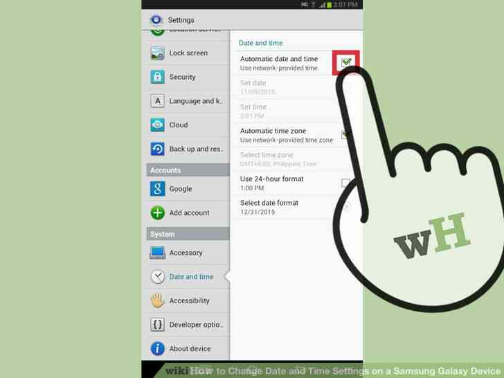 Imagen titulada Cambiar la Configuración de Fecha y Hora en un Dispositivo Samsung Galaxy Paso 6
