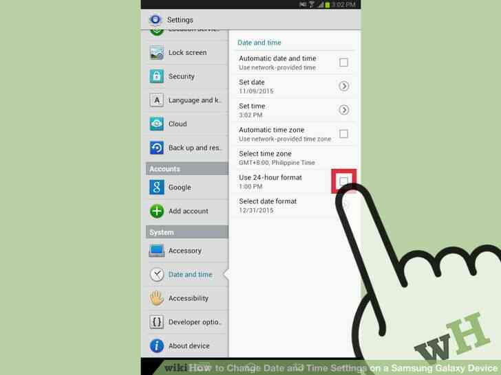 Imagen titulada Cambiar la Configuración de Fecha y Hora en un Dispositivo Samsung Galaxy Paso 10