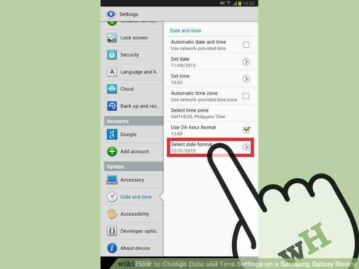 Imagen titulada Cambiar la Configuración de Fecha y Hora en un Dispositivo Samsung Galaxy Paso 11