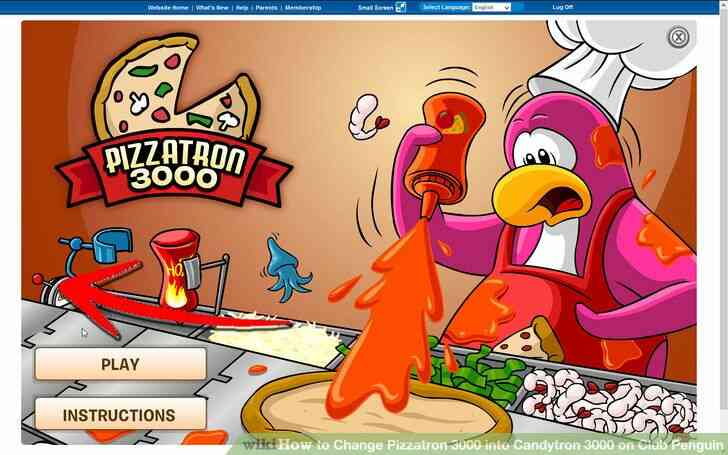 Imagen titulada Cambio de Pizzatron 3000 en Candytron 3000 en Club Penguin Paso 3