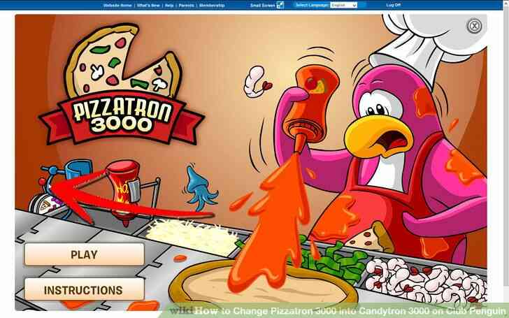 Imagen titulada Cambio de Pizzatron 3000 en Candytron 3000 en Club Penguin Paso 4